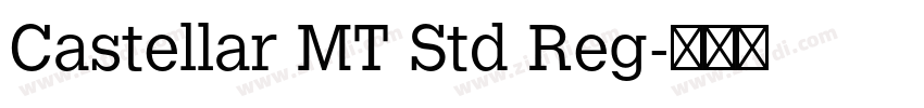 Castellar MT Std Reg字体转换